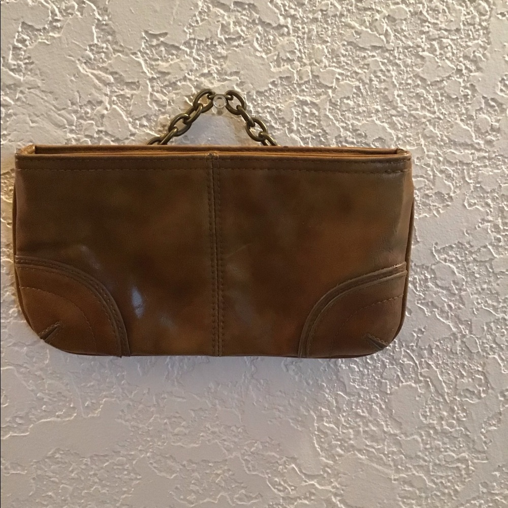 Tan wristlet by Express